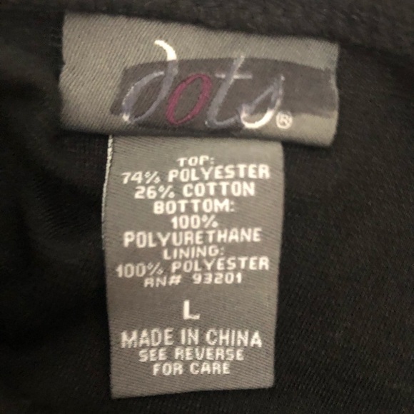 Dots strapless dress in black.  Size L. Has lining - Picture 4 of 6